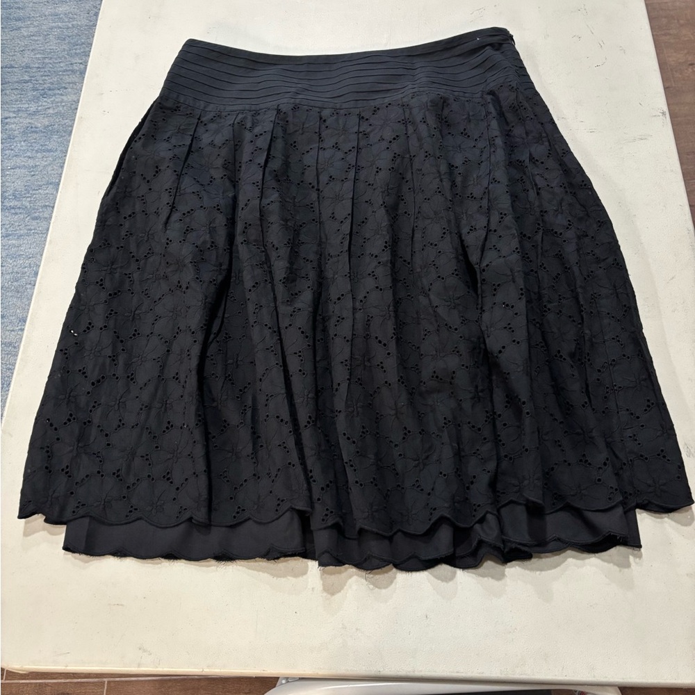Kenar Black A-Line Skirt